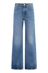 Rabanne Women's 5-pocket Straight-leg Jeans In Denim