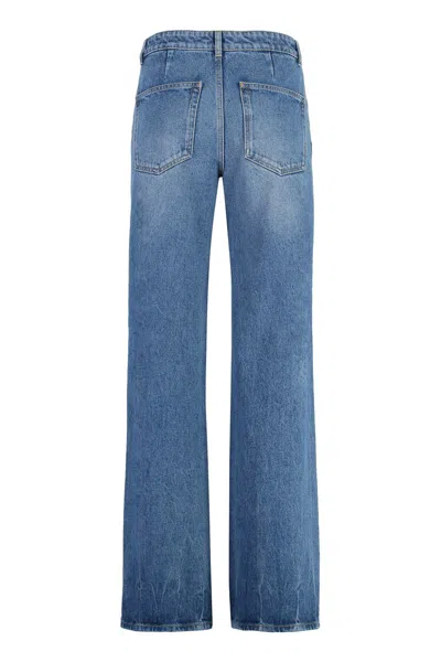 Rabanne Embellished Flared Jeans In Denim