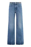 Rabanne Women's 5-pocket Straight-leg Jeans In Denim