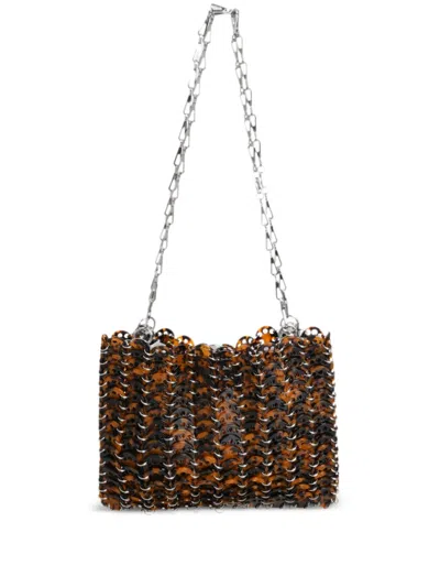 Rabanne Acetate Shoulder Bag In Braun
