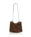 Rabanne Acetate Shoulder Bag In Brown