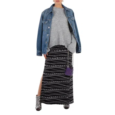 Rabanne All Over Chain Print Midi Skirt