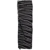 Rabanne All Over Chain Print Midi Skirt In Silver Tone