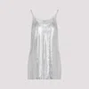 Rabanne Metallic Mesh Sequin Top In Silver