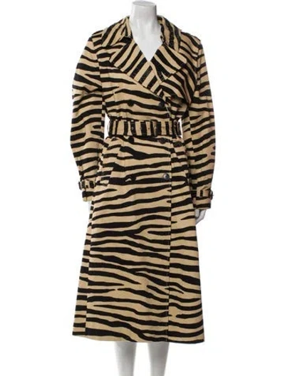 Pre-owned Rabanne Animal Print Faux Fur Coat W/ Tags In Multi