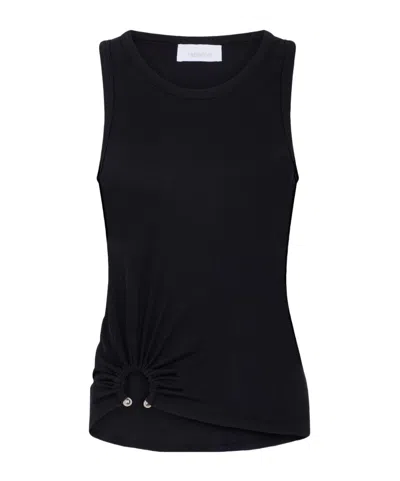RABANNE PACO RABANNE GATHERED DETAILED CREWNECK TANK TOP