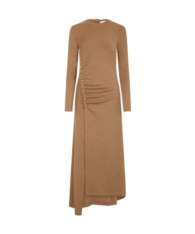 RABANNE PACO RABANNE GATHERED LONG DRESS