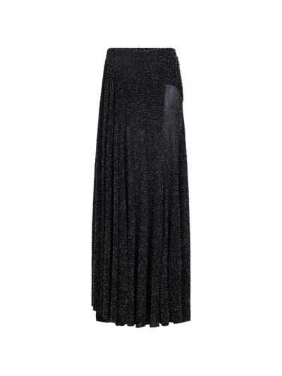Rabanne Asymmetric Maxi Skirt In Multi