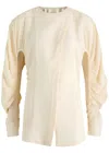 Rabanne Asymmetric Woven Top