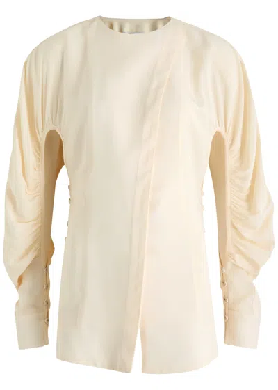 Rabanne Asymmetric Woven Top