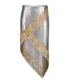 Rabanne Asymetrical Chainmail Skirt In Gray