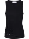 Rabanne Jersey Tank Top In Black