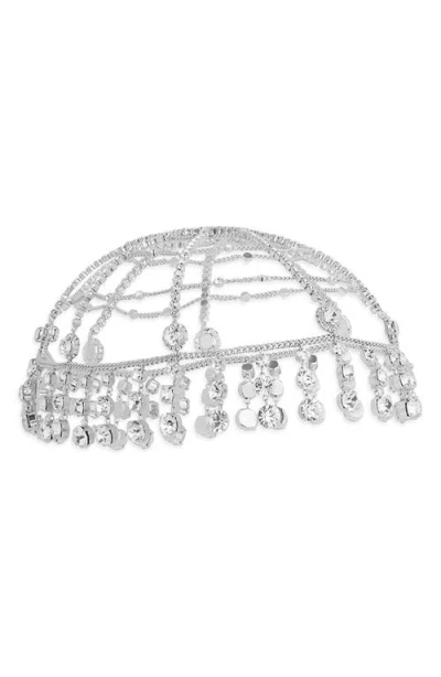 Rabanne Autres Crystal Embellished Headpiece In Silver