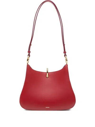 RABANNE RABANNE RED LEATHER SHOULDER BAG