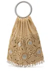 Rabanne Bead-embellished Metallic Crochet Bag