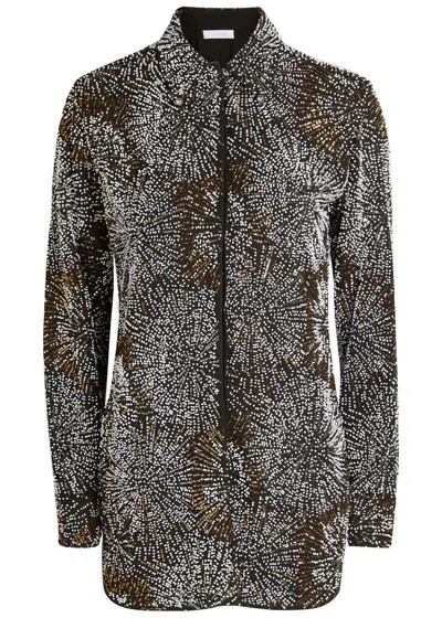 Rabanne Bead-embellished Shirt In Black