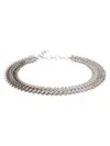 Rabanne Chainmail Adjustable Belt In Silver