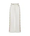 Rabanne Belt-loop Jeans In White