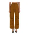 Rabanne Belt Loops Slacks In Brown