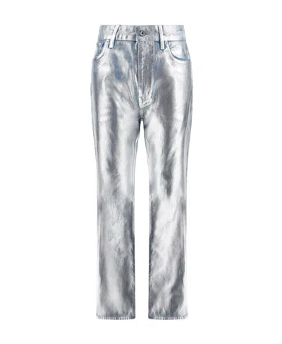 Rabanne Belt Ring Casual Pants In Gray