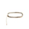 Rabanne Gold Chain Belt With Coin-shaped Links In Gold