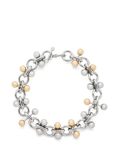 Rabanne Bicolor Archival-inspired Necklace In Transparent