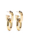 Rabanne Xxl Chain-link Earrings In Gold-tone Metal In Gold