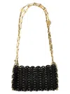 Rabanne Black 1969 Black Nano Shoulder Bag In Black