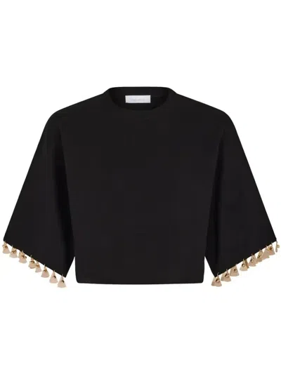 RABANNE GESTRICKTES CROPPED-T-SHIRT