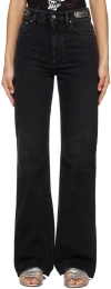 Rabanne Black Embellished Jeans In P001 Black