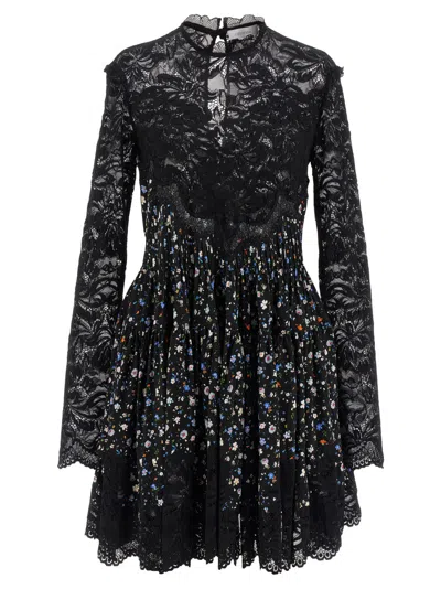 RABANNE BLACK FLORAL LACE DRESS