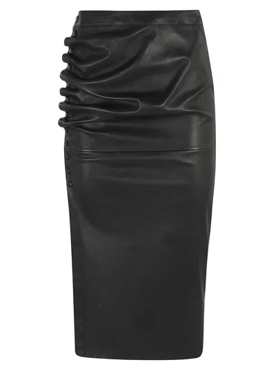 Rabanne Black Lambskin Skirts