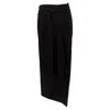 Rabanne Black Long Jersey Skirt