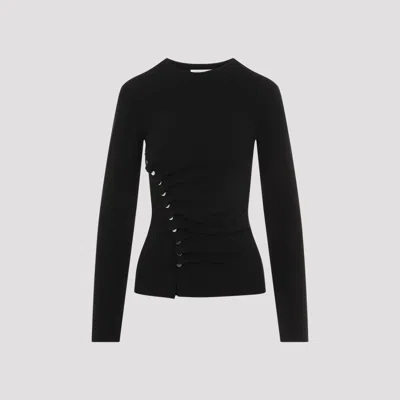 RABANNE BLACK LONG SLEEVES TOP