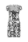 Rabanne Black Maxi Sequins Mini Dress In Gray