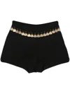 Rabanne Knitted Shorts In Black