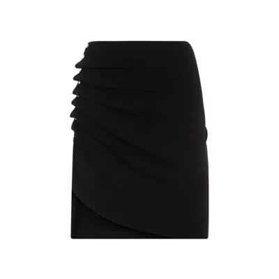 RABANNE RABANNE BLACK MINI SKIRT