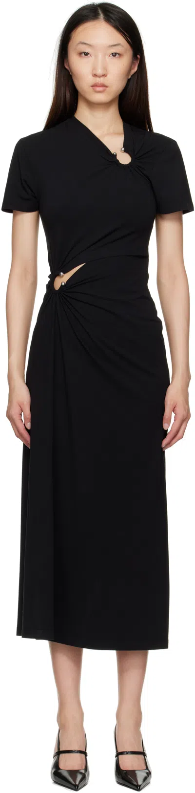 Rabanne Black Piercing Maxi Dress