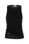 Rabanne Jersey Tank Top In Black