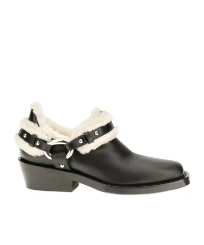 Rabanne Block-heel Ankle Boots In Black