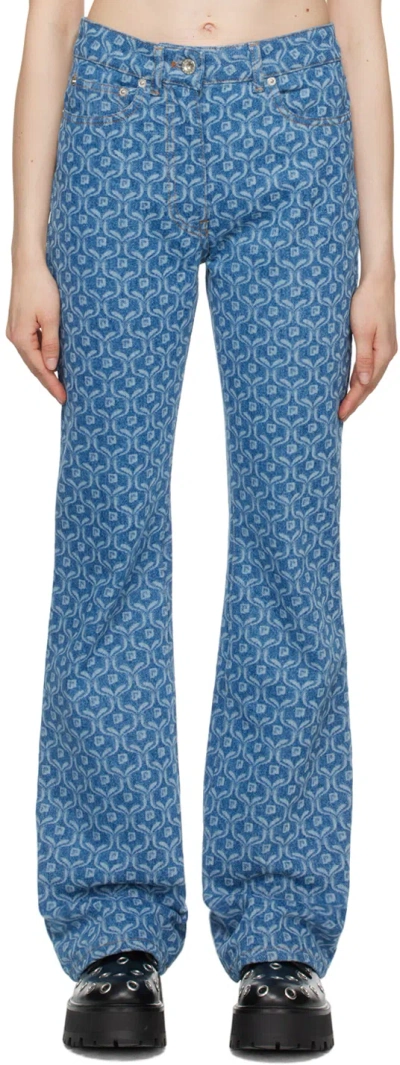 Rabanne Women's Denim Jeans In Printed