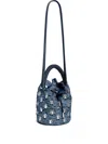 Rabanne Woven Raffia Shoulder Bag With Brass Hardware