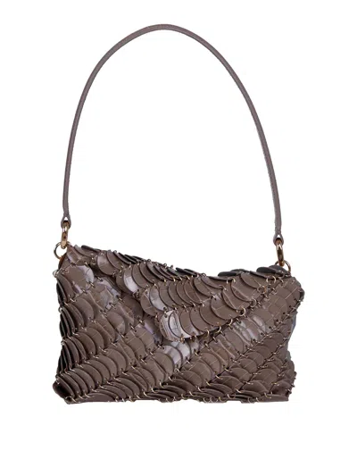 Rabanne Leather Bag Shoulder Bag In Gray