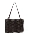 Rabanne Leather Bag Shoulder Bag In Brown