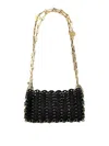 Rabanne Black 1969 Black Nano Shoulder Bag In Black