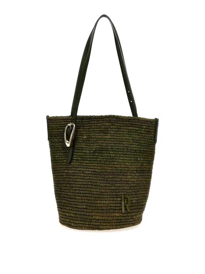 Rabanne Cabas Shopping Bag In Green