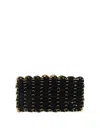 Rabanne 1969 Nano Flip Reversible Shoulder Strap In Black