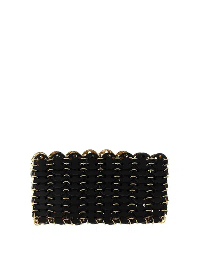 Rabanne 1969 Nano Flip Reversible Shoulder Strap In Black