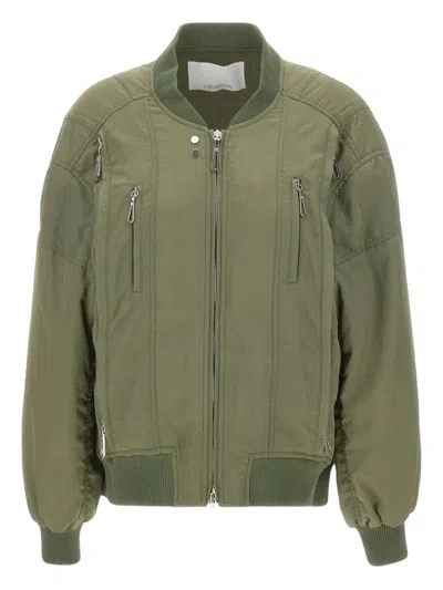 RABANNE RABANNE BOMBER JACKET WITH INSERTS
