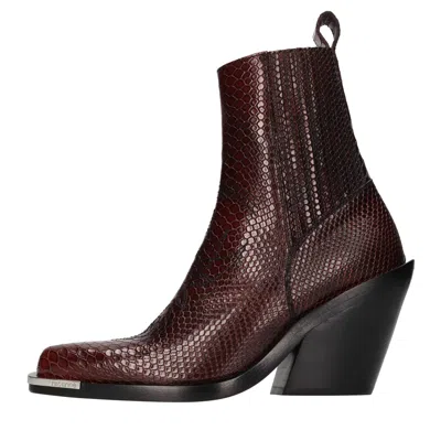 Rabanne Boots In Animal Print